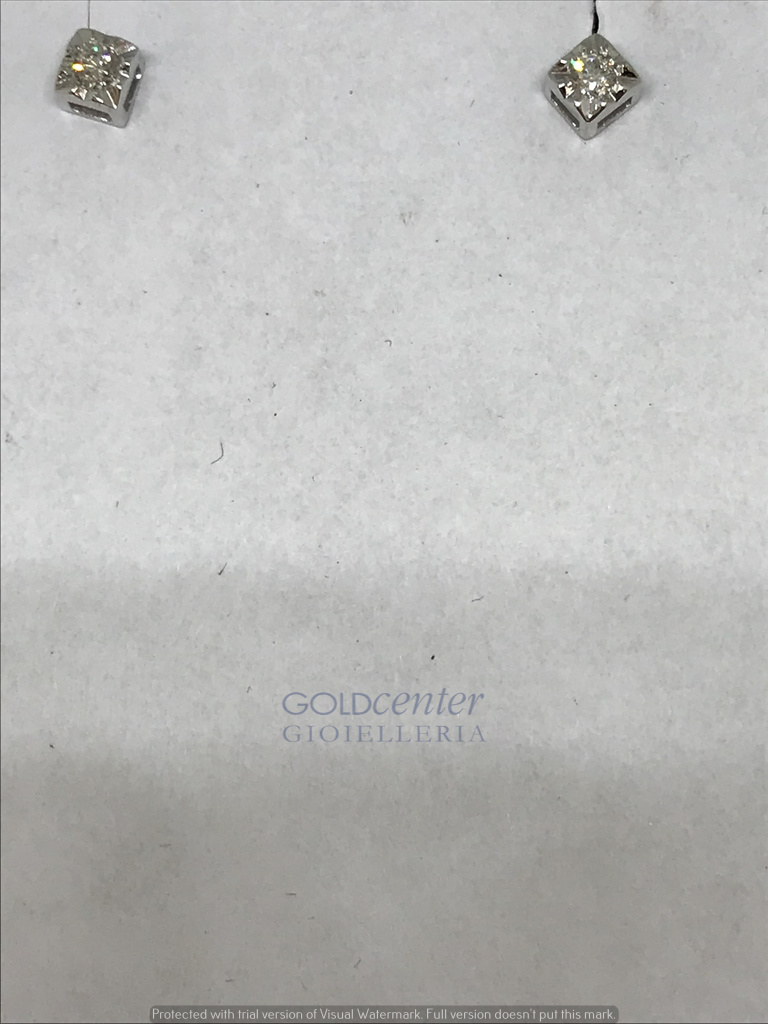 Orecchini Pg Gioielli in oro bianco e diamanti CT. 0,12 G VS ORDALIA-6