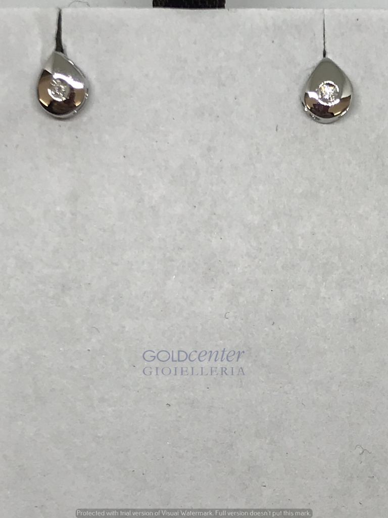 Orecchini Pg Gioielli in oro bianco e diamanti CT. 0,03 G VS PLG003